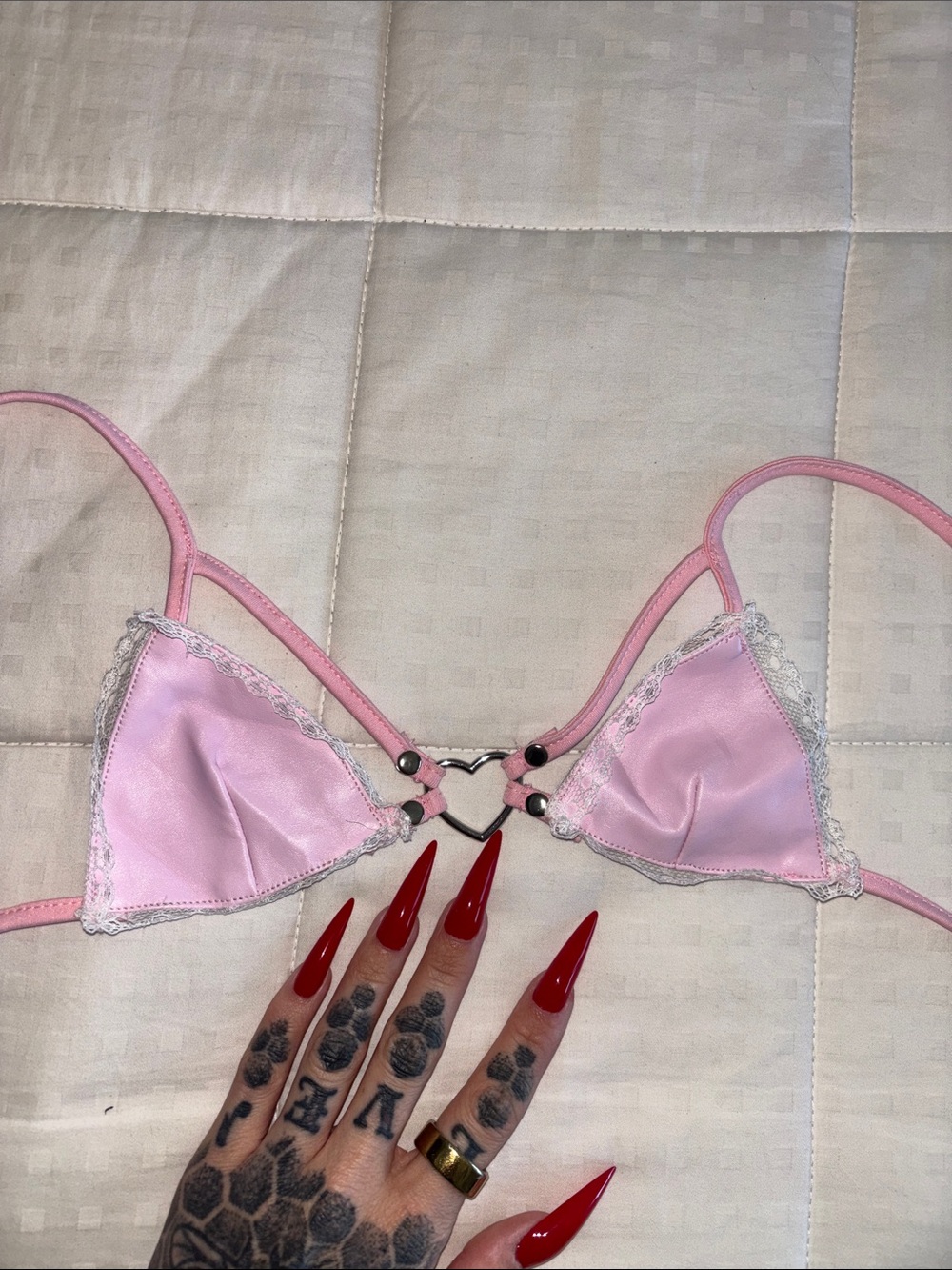 Baby pink bra/ swimsuit top - Picture 2 of 4